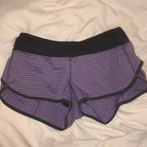 lululemon striped shorts